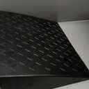 Goplus 2PCS Rubber Car Curb Ramps, Portable Lightweight Threshold Ramp Set Heavy Duty Loading Ramp Slope Motorcycle Pad for Driveway, Sidewalk, Loading Dock (5" Rise) Black, 1 Count