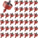 60Pcs 0.75 GPH Pressure Compensating Irrigation Spot Drippers,Constant Flow Barb Outlet Watering Dripper Emitters Heads Parts for 1/4 Inch Watering Tubing Line for Garden Pots Plants Irrigation System
