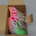 JIH Aquarium Fish Tank Plastic Plants and Cave Rock Decorations Decor Set 7 Pieces, Small and Large Artificial Fish Tank Plants with Cave Rock (CU89Red-7)