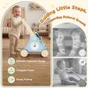 Wiqins Wooden Baby Push Walker, 10-in-1 Baby Walker Toys with Wheels for Toddlers 18 Months, Detachable Montessori Activity Board Toy & Storage for 1 Year Old Boys Girls Learning to Walk