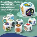 Story Dice Set, 9 Colorful Storytelling Cubes for Early Education, 54 Images Iconic Storytelling Game Dice, Language Expression/Imagination, Party/Family Union/Gifts for Kids/Adults, Solo/Multiplayers