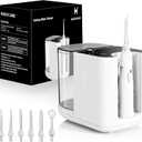 Upgraded Version 900ML Large Capacity Countertop Water Flosser, Aquarius Water Flosser Professional with UV Sanitizer Light, Oral Irrigator for Teeth, Gums, Braces, Dental Care