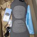 SmoothSpine Triple Fusion Back Massager - The Official Smooth Spine Massager with Heat - Design to Support Lower Back Comfort, Relaxation Device for Home Use (Triple Fusion Back Massager), Grey