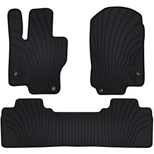 San Auto Car Floor Mats for Mercedes-Benz GLE 350 450 580 43/53/63 AMG 5-seat 2020-2025 Custom Fit (NOT for Couple) Rubber Full Black Auto Floor Liners Set All Weather Protection Heavy Duty Odorless
