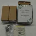 GLADPURE 2 Pack Soap Dispenser, 18 Oz Antique Design Thick Glass Hand Dispensers; with 304 Rust Proof Stainless Steel Pump, 6Pcs Clear Stickers, for Kitchen, Bathroom- Black