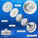 HL Submersible LED Light,White Small LED Light,100 Hours Waterproof Flameless Led Lights Battery Powered for Wedding Home Vase Festival Party Decoration 12pcs (Built-in 24 Batteries)
