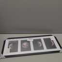 Giftgarden 4x6 Picture Frame Collage 4 Opening, 8x20 Frame Matted to Four 4x6 Photos with Mat for Wall Display, Black