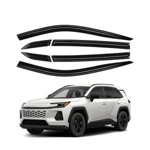 Window Visor for Toyota RAV4 2026 2027 LE/SE/XLE/XSE/Woodland/Limited Accessories, Outside-Mount Rain Guards Window Visors Dark Smoke 4PCS