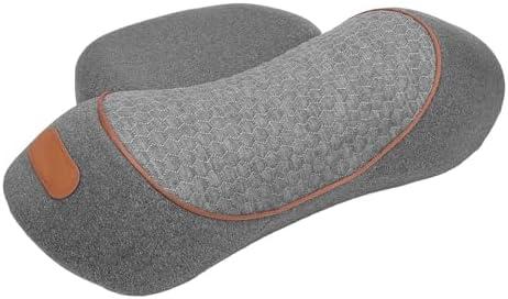 LOSSEAL Heated Neck Pillow, Memory Foam 3 Temperatures Sleeping Pillow with Detachable Pillowcase USB Plug in, Suitable for Anyone, Ideal Choice for Birthdays, Grey
