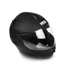 VIRTUE Helmet Black Full Face Helmet Dual Visors L