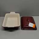 Le Creuset Stoneware Heritage Covered Rectangular Casserole, 4 qt. (12" x 9"), Rhone
