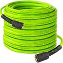 Hourleey Pressure Washer Hose 30 FT, 3600 PSI Flexible Kink Resistant Power Washer Hose Replacement, Pressure Hose Extension with 1/4" Quick Connect, Green