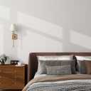 Grasscloth Textured Wallpaper Peel and Stick 24inX393in Fabric Wall Paper Upgraded Peel and Stick Vinyl Contact Paper for Home Wall Decor(White)