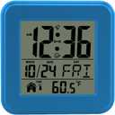 jomparis Small Digital Alarm Clock Battery Operated with Backlight for Bedroom Kids Room-Blue