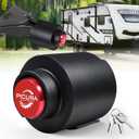 2025 Upgraded Trailer Lock Fits 2-5/16 Inch Coupler, Heavy Duty Trailer Hitch Locks, Anti-Theft Trailer Coupler Lock for RV, Trailer, Boat, Pickup(Red)