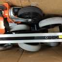 Aluminum 4 in 1 Convertible Hand Truck Dolly Cart with Wheels, 1000Lbs Capacity, Heavy Duty Stair Climbing Hand Trucks with Bungee Cord&Strap for Flat Ground & Stairs, Logistics, Home, Office, Orange