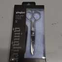 Gingher 5" Fabric Scissors, Premium Forged Steel Fabric Shears, Sharp Knife Edge Sewing Scissors for Cutting Cloth with Protective Sheath, Ambidextrous Design, Chrome Plated Nickel Finish