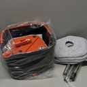 KZKR Spin Mop and Bucket Set with 2 Replaceable Microfiber Mop Pads with Self Separation Dirty and Clean Water System, Self Wringing 360° Rotating Square Mop Head for Hardwood Tile Marble Floors