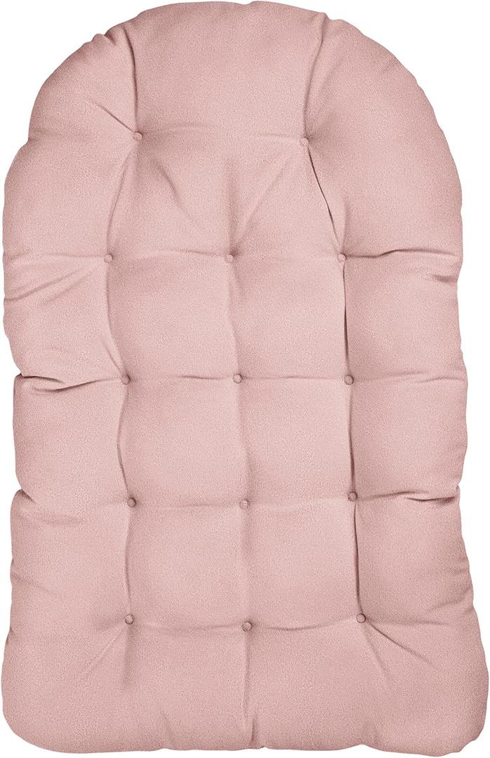 Sorra Home Egg Chair Cushion, 44 in x 27 in x 4 in, Blush Pink