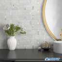 Matte Kitchen Subway Tile Peel and Stick Backsplash Self-Adhesive Bathroom Wall Tiles Waterproof 3D Metal and Marble Mosaic Panels Heat Resistant Fireplace(Cement Grey 10Tiles)