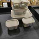 KEMETHY 6 Pack Glass Food Storage Containers with Lids,Stackable BPA Free Glass Meal Prep Containers,Glass Lunch Containers with Lids for Kitchen Storage and Organization- Baking, Microwave, Oven