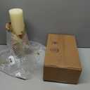 Light In The Dark Ivory Pillar Candles - Set of 2 Unscented Pillar 3x12 inches for Wedding Centerpiece Candle, Home Decor and Holiday Celebrations