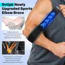 360° Coverage Upgraded Tennis Elbow Brace for Men Women, Adjustable Golfers Elbow Support Strap Band for Tendonitis Double Pressure,Golfers Elbow Brace for Tennis & Golfers Elbow,Tendon Pain Relief