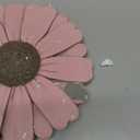 Landoraloria Cement Flower Stepping Stone 10 Daisy Garden Path Stone for Yard & Walkway Handcrafted Non-Slip Outdoor Patio Decor Weather-Resistant Cement Stone (Pink)