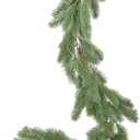 6Ft Christmas Pine Garland, Christmas Greenery Garland Realistic Spruce Artificial Pine Leaves for Holiday Mantel Fireplace Table Centerpiece Decor