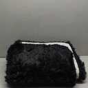 FinRec Soft Black Area Rugs for Bedroom Living Room, 4x6 Feet Modern Indoor Fluffy Shaggy Rug, Non-Slip Fuzzy Furry Rug for Nursery Kids Room Dorm Room Home Decor, High Pile Plush Floor Carpet