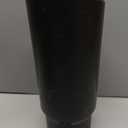 5 inch Inlet Exhaust Tip, 6" Outlet 15" Overall Length Stainless Steel Exhaust Tail Pipe, Bolt-On, Rolled Edge, Slant Sleek Angle Cut, Polished Tailpipe, Black