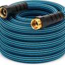 NON-EXPANDABLE Garden Hose 25 ft, Heavy Duty Flexible Water Hose, Kink Resistant Lightweight Hybrid Hose with Durable Fabric Skin, Leakproof Hose Male to Female Fittings