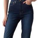 Gap Womens High Rise Flare Denim Jeans (29 Long, Dark Wash V2)