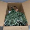 Prelit Artificial Christmas Tree Urn Fillers, Battery Operated Holiday Planter Filler with 50 Multi-Color Lights, Cones Christmas Decor for Porch Pathway Garden Yard (1ft 6in)