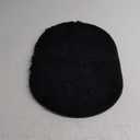 Oval Chenille Bathroom Rug, Ultra Soft Microfiber Shaggy Bath Mat, Machine Washable Thick Fluffy Carpet Rug, Non-Slip Water Absorbent Shower Mat for Bathroom, Shower (Black,16''24'')