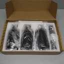 Molimoli Soap Dispenser, Bathroom Soap Dispenser Set, Glass Dispenser, Soap Dispenser for Kitchen, Kitchen Soap Dispenser Pump, 500ml/16.9 Oz, Set of 3, Black