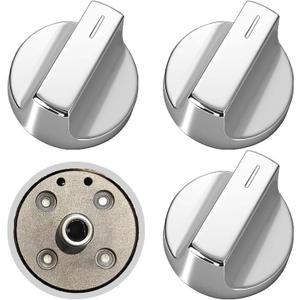 W11517334 Stove Knob Replacement, Fit for Whirlpool Gas Cooktop Oven Knobs W10850033/W11122869 /WEG515S0FB0/WEG745H0FS0Compatible W11458842 (4 PCS)