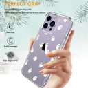 LUHOURI Designed for iPhone 14 Pro Max Case with Screen Protector - Crystal Acrylic Clear for Women and Girls - Slim Fit Protective Phone Cover 6.7" - Little Ghosts