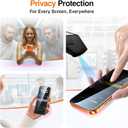 SMARTDEVIL 2 Pack Privacy Screen Protector for iPhone 17 Pro, Anti-Spy Tempered Glass Film, 9H Hardness Military Grade Shatterproof, Easy to Install, Auto Bubble-Free and Dust-Free Box, Case Friendly