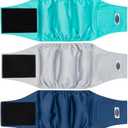 Male Dog Diapers, High Absorbing Dog Belly Bands for Male Dogs, Washable Reusable Dog Male Wraps(5 Pack) (Large)