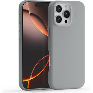 MOFT Snap Case MOVAS for iPhone 16 Pro Case, Compatible with MagSafe, Magnetic Premium Vegan Leather Phone Case with Smooth Feeling, Enduring Color Minimalist 6.3 inch Protective Case, Cement