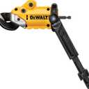 DEWALT Metal Shear/Cutter Drill Attachment, Impact Ready, 360 Degree Pivoting Head, Cuts 18GA Material (DWASHRIR)(Yellow, Black)