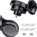 110dB Dual-Tone Electric Horn Kit - Super Loud Waterproof, Universal 12V Train Horn for Vehicle, SUV, Truck, Motorcycle (Easy Installation) (Black)