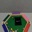 Vamslove Shut The Box Game for 6 Player with 12+4 Dice - Colorful 6 Sided Wooden Board Math Number Games for Kids Adults Families Party Club (Instructions Included)