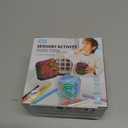 Sensory Activity Cube with 10 Strings - Anxiety Relief Fidget Toy for Children/Adults, Autism ADHD Focus, Compact Stress Reducer for Travel (red)