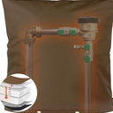 Backflow Preventer Insulation Cover 5F/5 Winter Freeze Protection for Sprinkler, Pressure Vacuum Breaker, Well Pump & Outdoor Plumbing Valves Waterproof, Insulated, (24" W x 30" H, Brown )