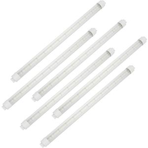 12V DC T8 4000K Led Tube Light 18inch 7W 4000K Natural White,F15T8 Florescent Tube Replacement for Automotive RV Marine Boat (6 Packs)
