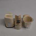 SUSTEAS Rotary Cheese Grater with Handle - Vegetable Shredder with 5 Well-designed Blades & Strong Suction Base,Round Mandoline Slicer & Food Chopper for Kitchen,with Blade Storage Box(Beige)