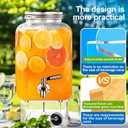 2 x Acrylic Beverage Dispenser Stand Only, Fit Max 8.7 Inch Glass Drink Dispenser and Water Jug Holder, Plant Stand, Cake Display Stand for Parties and Catering Events
