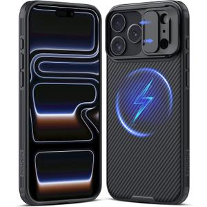 Nillkin CamShield Pro Compatible with iPhone 17 Pro,Compatible MagSafe,Case with Camera Cover,Magnetic 17 Pro 5G Case 6.3-inch Ultra-Thin Design,Shock Protection,Black